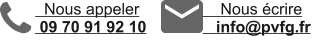Nous appeler  09 70 91 92 10     Nous écrire    info@pvfg.fr